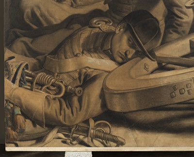 Daniel Maclise, Cartoon for 'The Meeting of Wellington and Blücher After the Battle of Waterloo' (detail)