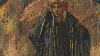 Edward Burne-Jones ARA, Helen's Tears, drawing from ‘The Flower Book’ (detail)