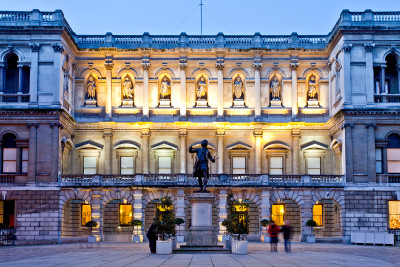 The façade of Burlington House