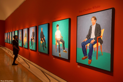 Installation View, 'David Hockney RA: 82 Portraits and 1 Still-life'.