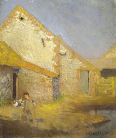 George Clausen RA, A Farmyard