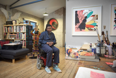 Yinka Shonibare RA in his studio