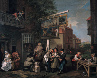 William Hogarth, The Humours of an Election, II: Canvassing for Votes