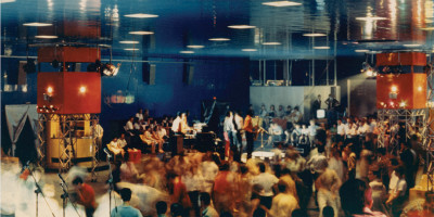 Live music inside L'Altro Mondo, Rimini, 1967.