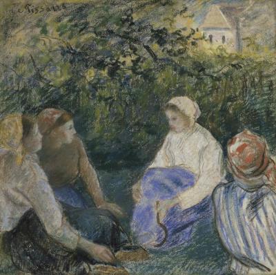 Camille Pissarro (1830 – 1903), Paysannes Assises