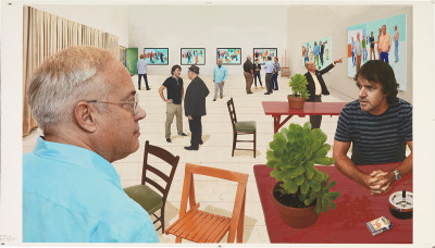 David Hockney , The Red Table