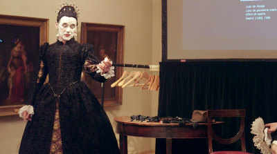 Mark Rylance dressed as Countess Olivia at the RA.