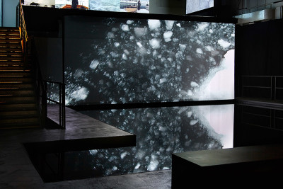 Installation view of Elizabeth Ogilvie 'Out Of Ice'.