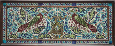 William De Morgan, Parrot and Snake tile panel