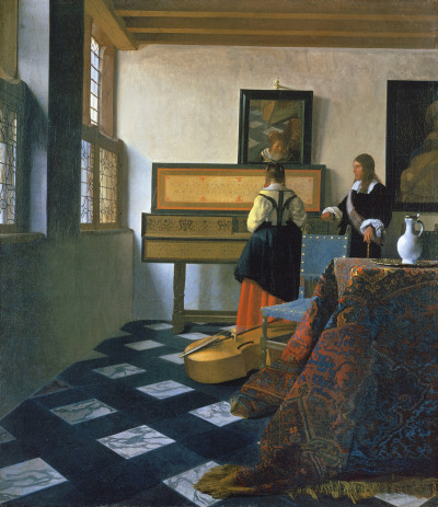 Johannes Vermeer, Lady at the Virginals with a Gentleman, ?or The Music Lesson