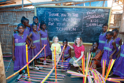 Pupils at the Swawou Layout Foundation Primary School for Girls