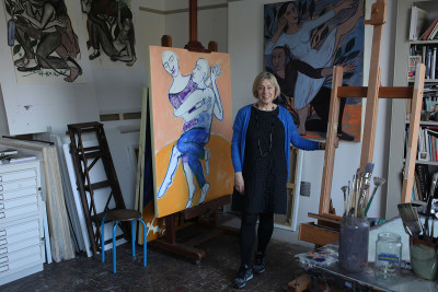 Eileen Cooper RA in her studio