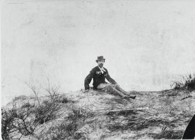 Unknown photographer, James Ensor in the Dunes (detail)