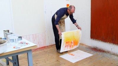Christopher Le Brun PRA in his London studio