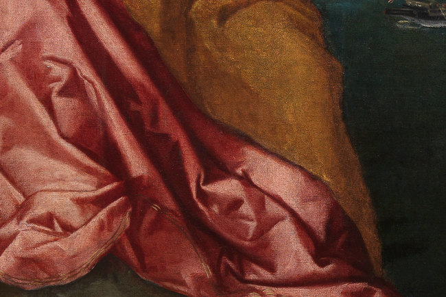 Titian, Jacopo Pesaro Being Presented by Pope Alexander VI to Saint Peter (detail)