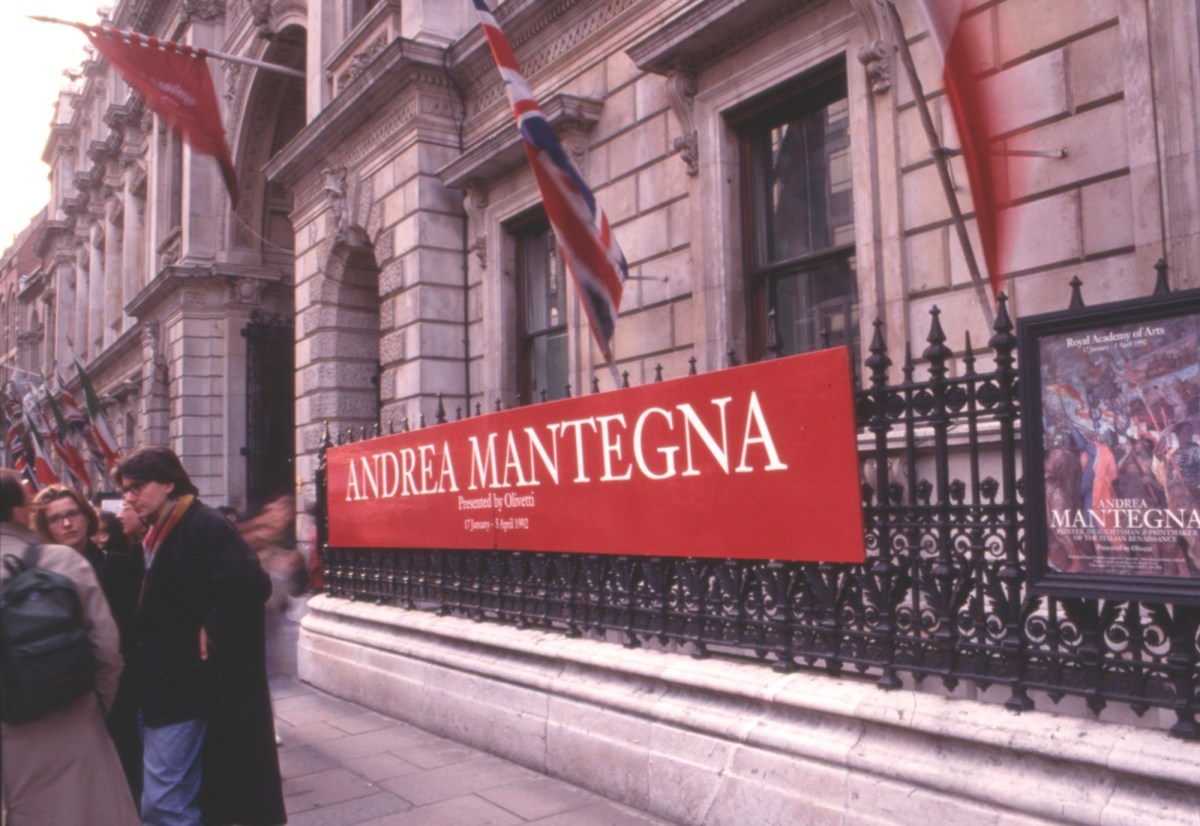 Stephen White, Colour slides of the exhibition installation Andrea Mantegna