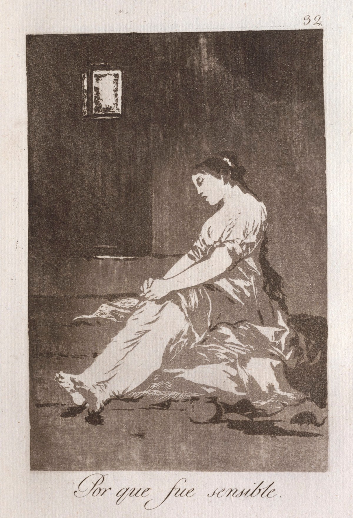 Francisco Goya, 'Por Que Fue Sensible'