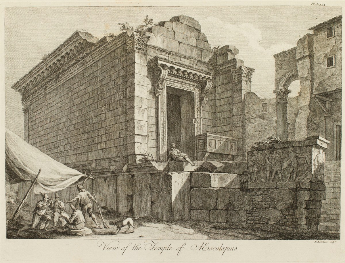 Charles-Louis Clérisseau, Temple of Aesculapius