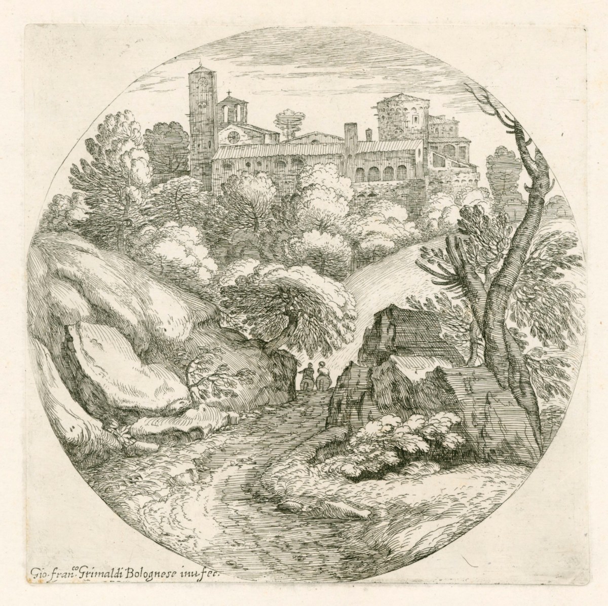 Giovanni Francesco Grimaldi il Bolognese, The Two Men on Horseback