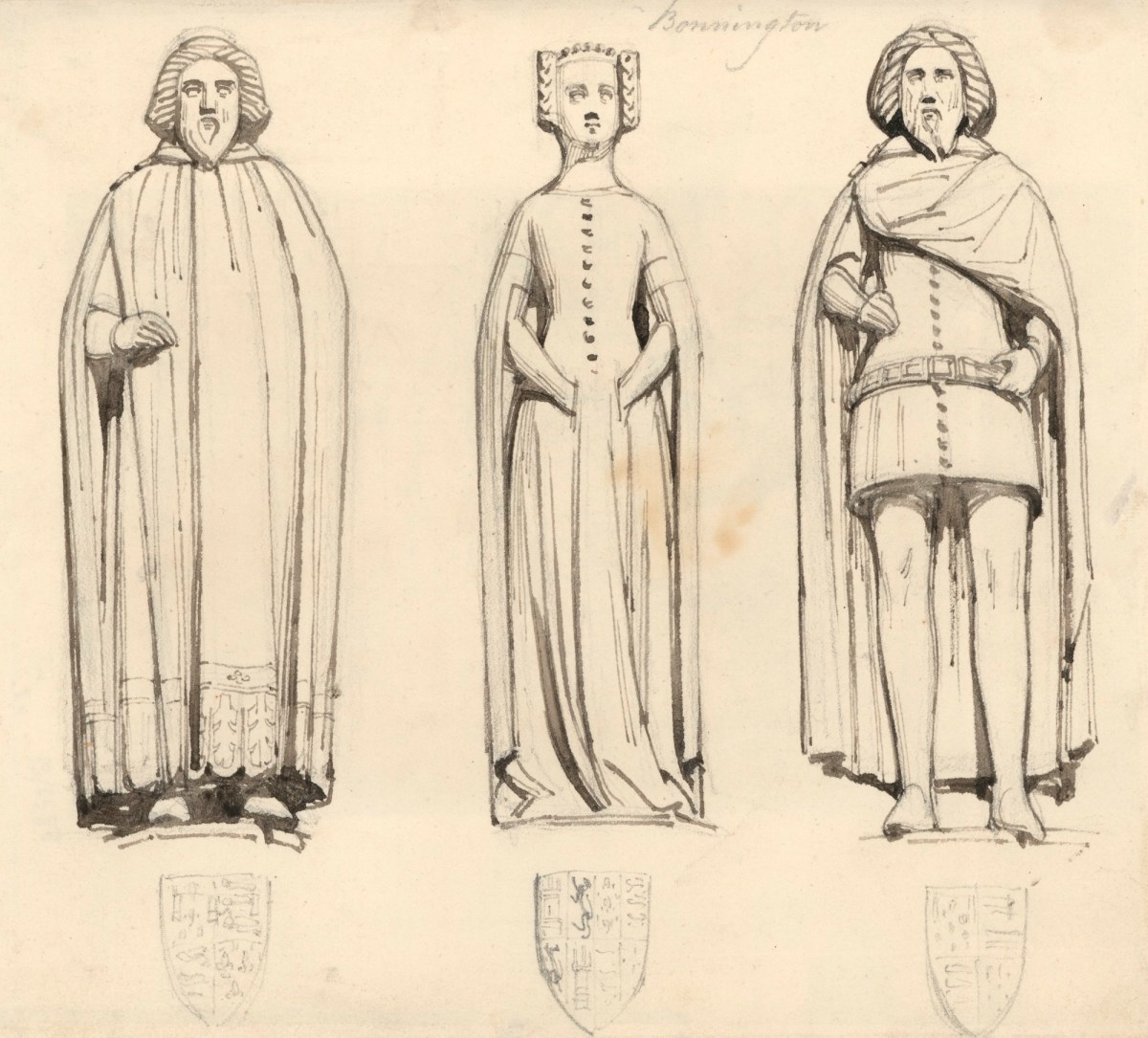 Richard Parkes Bonington, Study after the monument of Edward III in Westminster Abbey