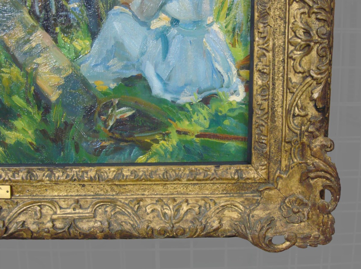 Unknown, Frame for Wilfred de Glehn RA 'Fishing'