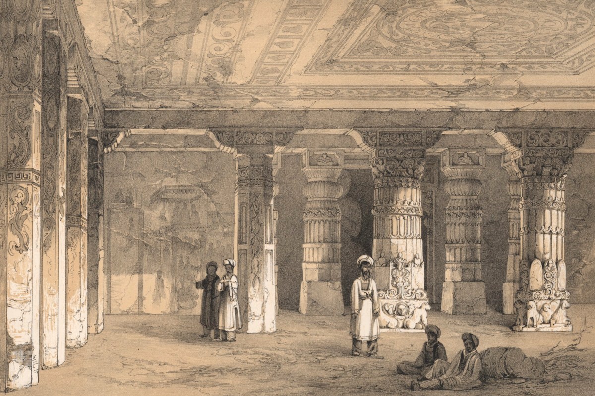 James Fergusson, Ajunta: Interior of Vihara, No. 16