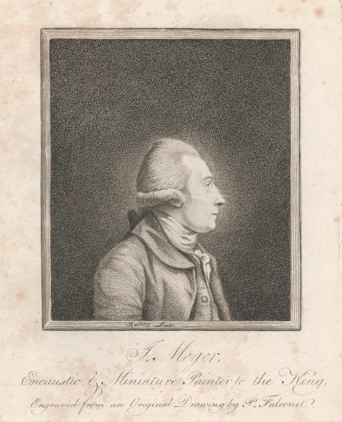 Pierre-Étienne Falconet, Portrait of Jeremiah Meyer RA