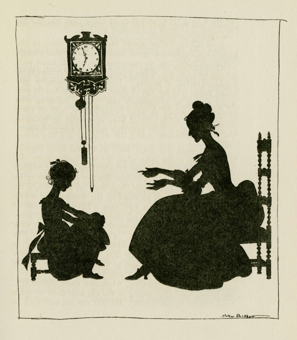 Arthur Rackham, 'Her mother knew so many stories ...'