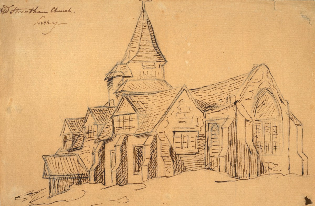 Unidentified (British?) artist, Old St. Leonard's Church, Streatham