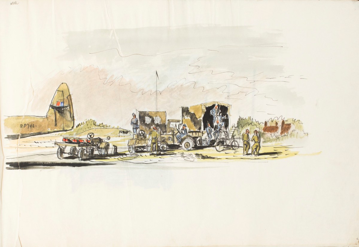 Sir Hugh Casson PRA, Military airfield