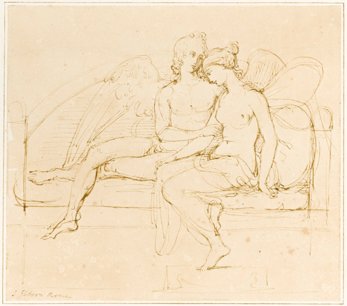 John Gibson RA, Cupid and Psyche
