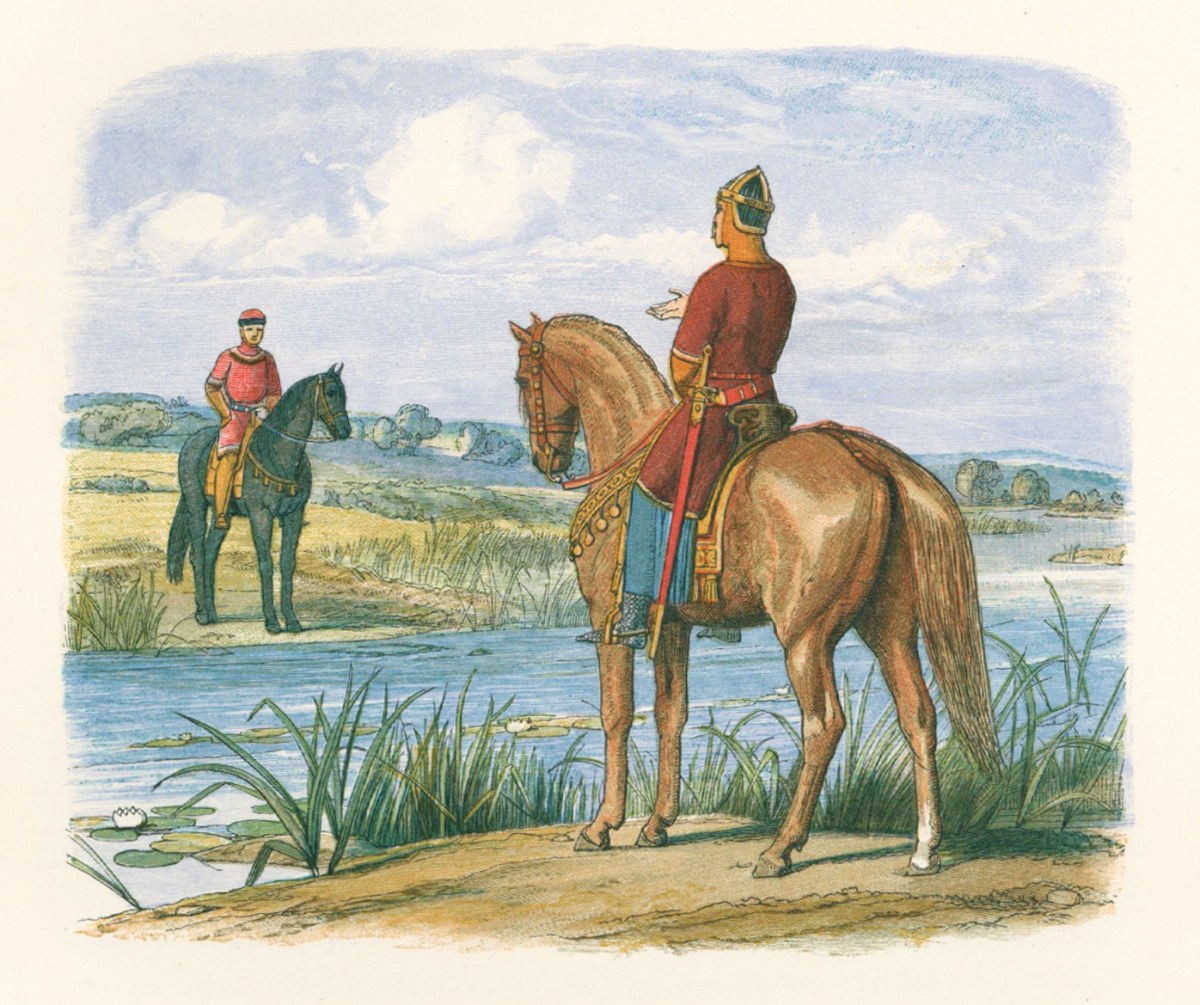 James E. Doyle, Henry and Stephen confer across the Thames