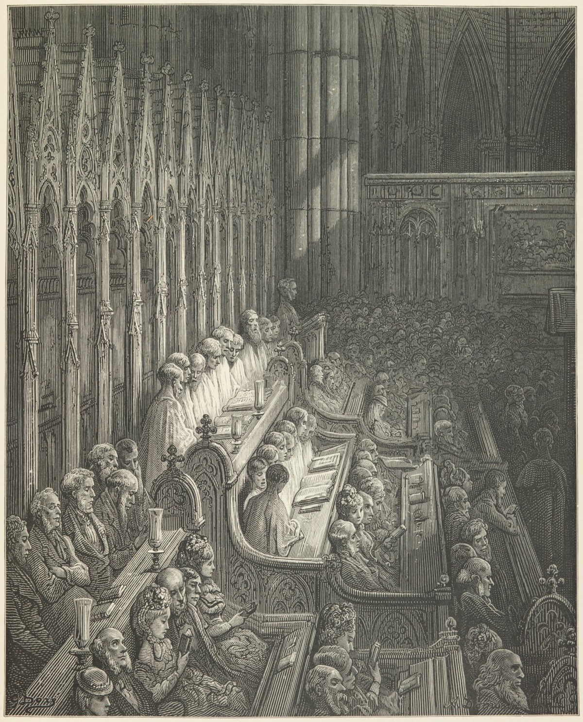 Gustave Doré, Westminster Abbey - The Choir