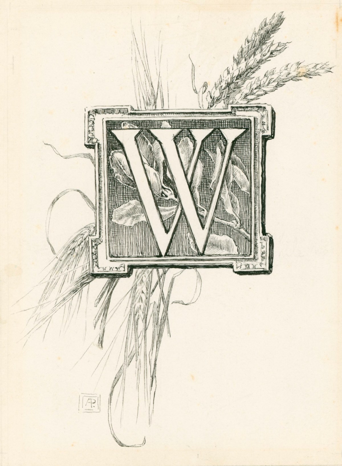 Alfred Parsons RA, Decorative initial 'W'