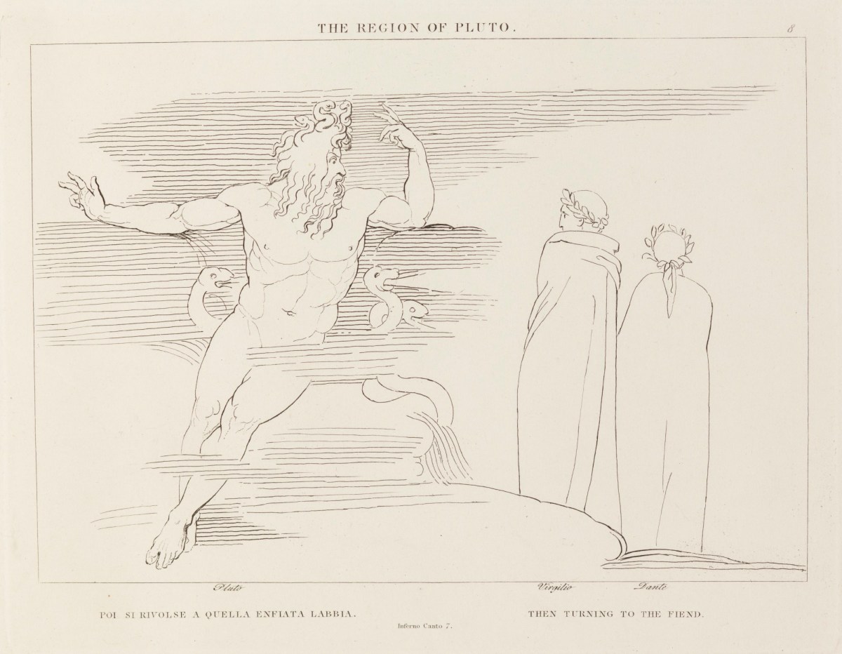 John Flaxman RA, 'The Region of Pluto' (from The Divine Comedy)