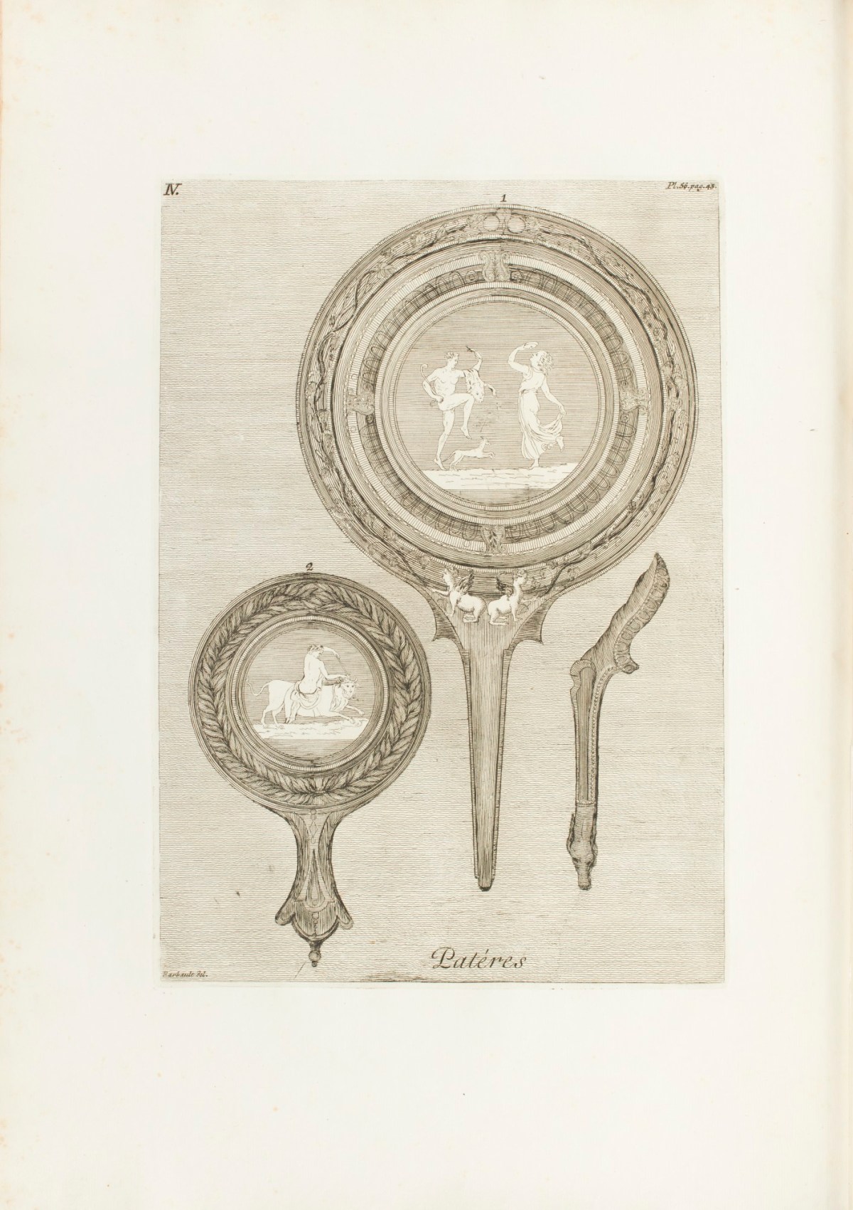 Jean Barbault, 'Des Pateres: Planche IV.'