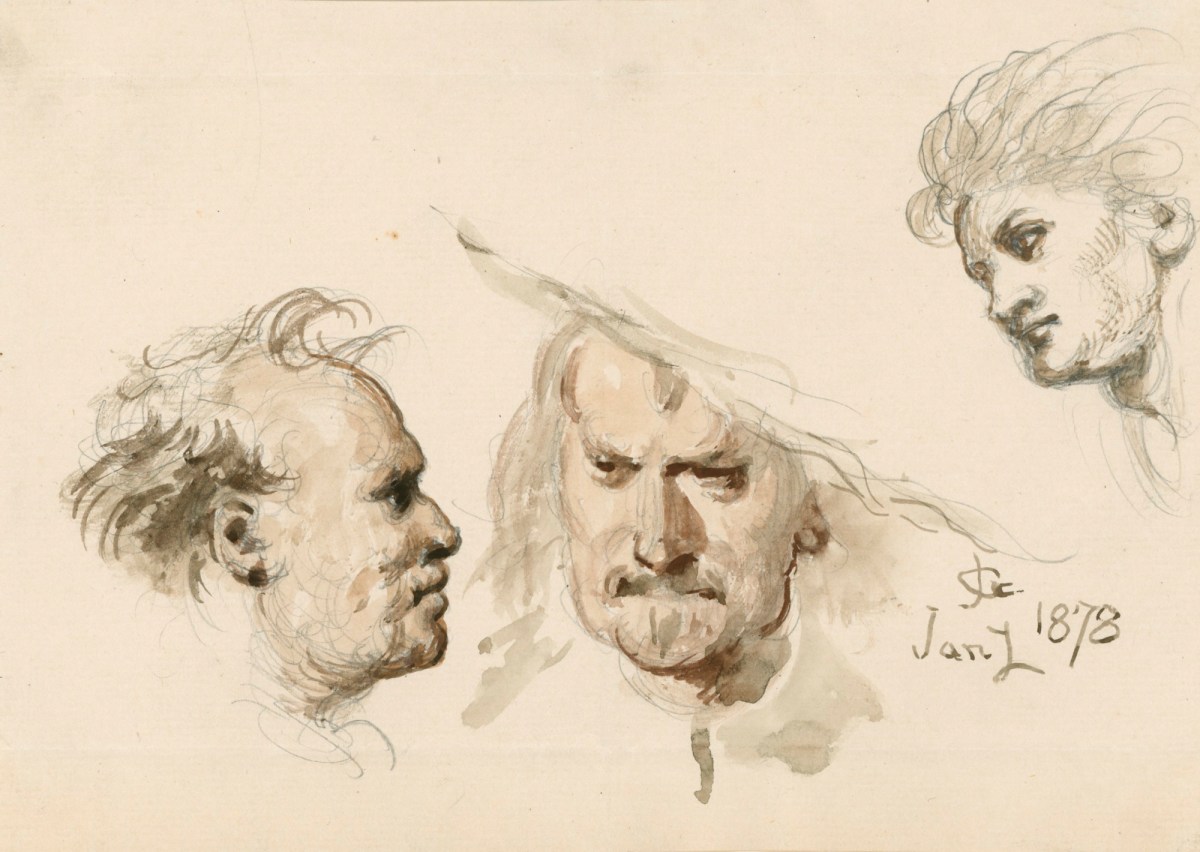 Sir John Gilbert RA, Three heads