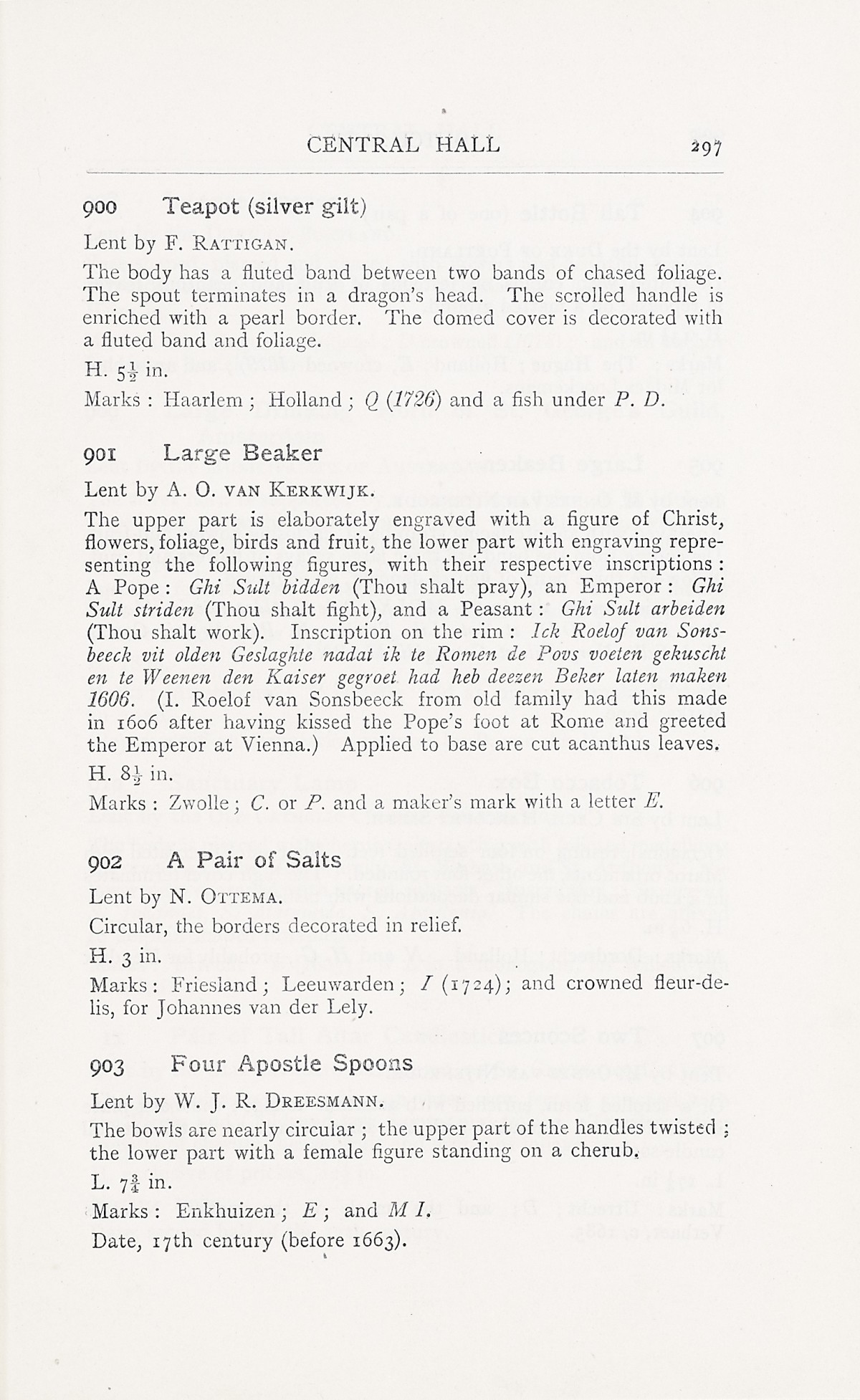 Page 301 of 1929 - Exhibition of Dutch Art 1450-1900
