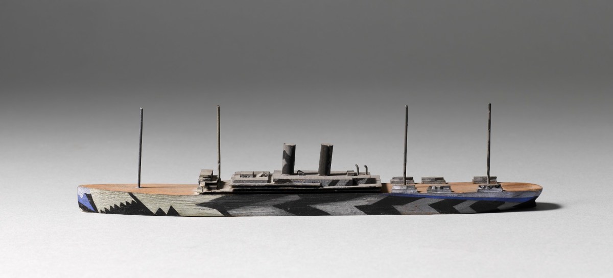 , Model of a World War I Dazzle Camouflage Ship