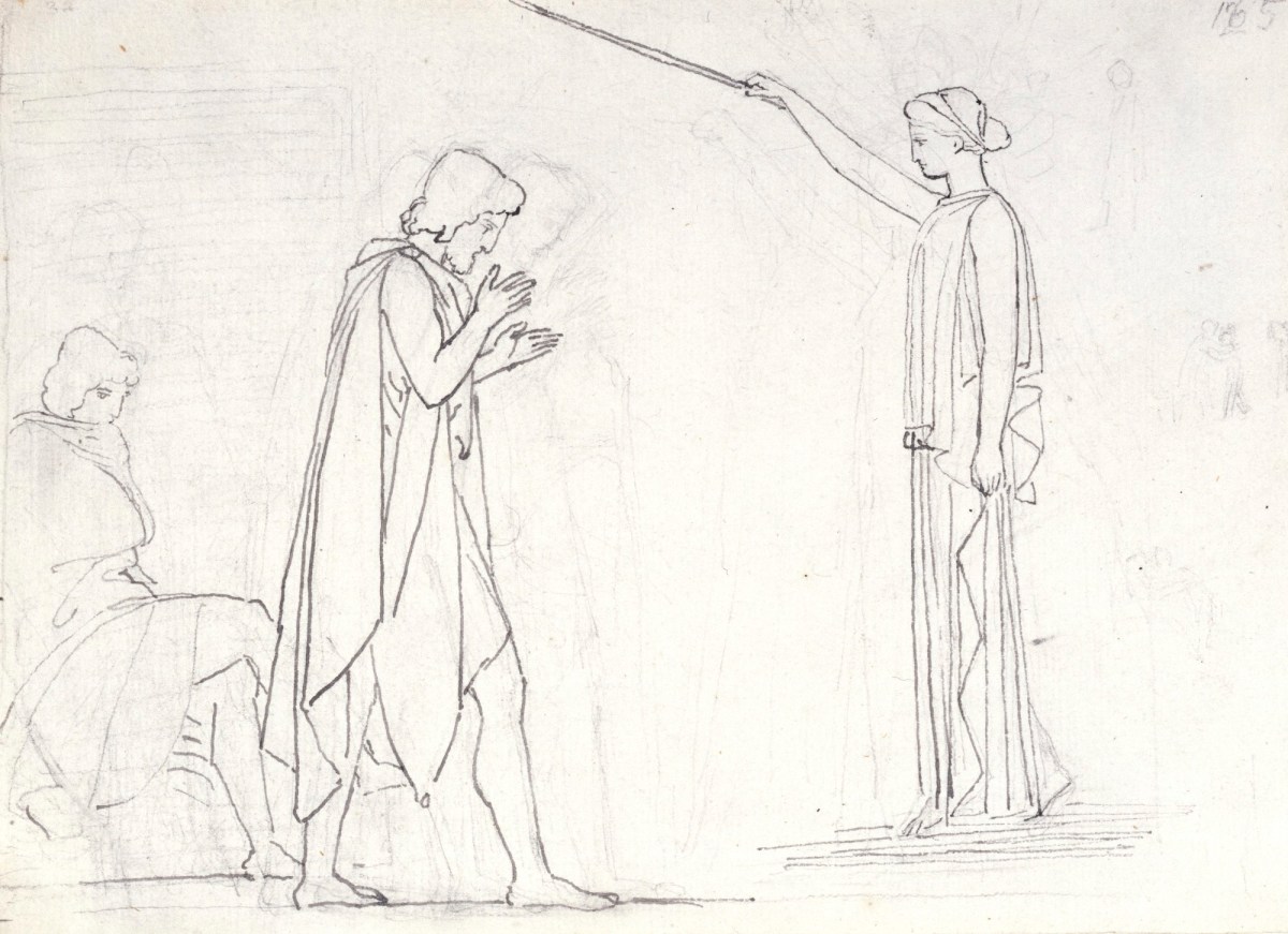John Flaxman RA, Minerva Restoring Ulysses to his own Shape