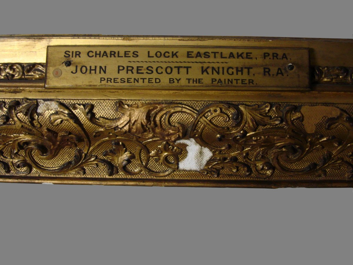 Unknown, Original frame for John Prescott Knight RA 'Portrait of Sir Charles Lock Eastlake, P.R.A., D.C.L'