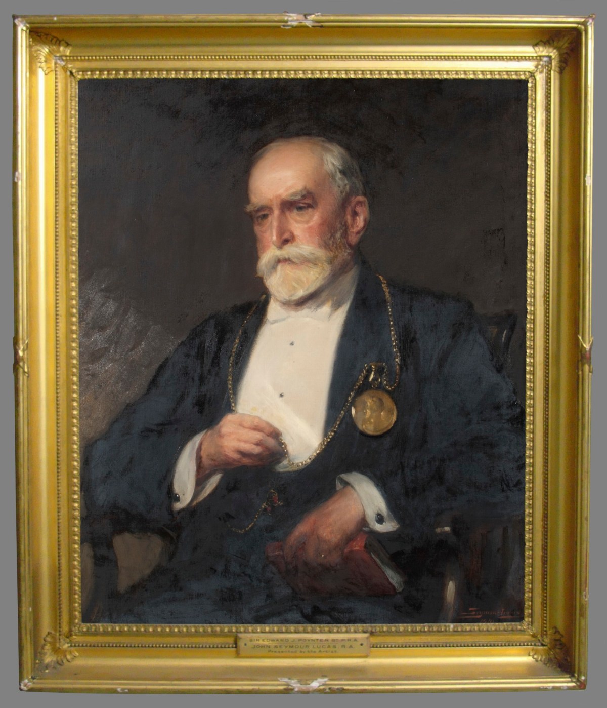Unknown, Frame for John Seymour Lucas RA 'Portrait of Edward J Poynter'