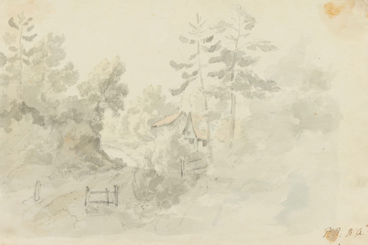 Philip Reinagle RA, Wooded landscape with house