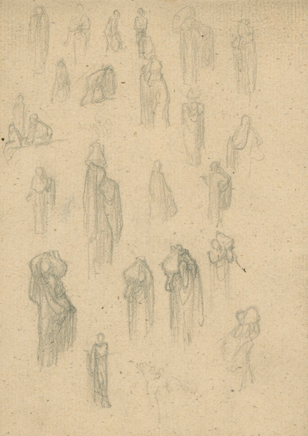 Lord Leighton PRA, Thumbnail sketches of figures