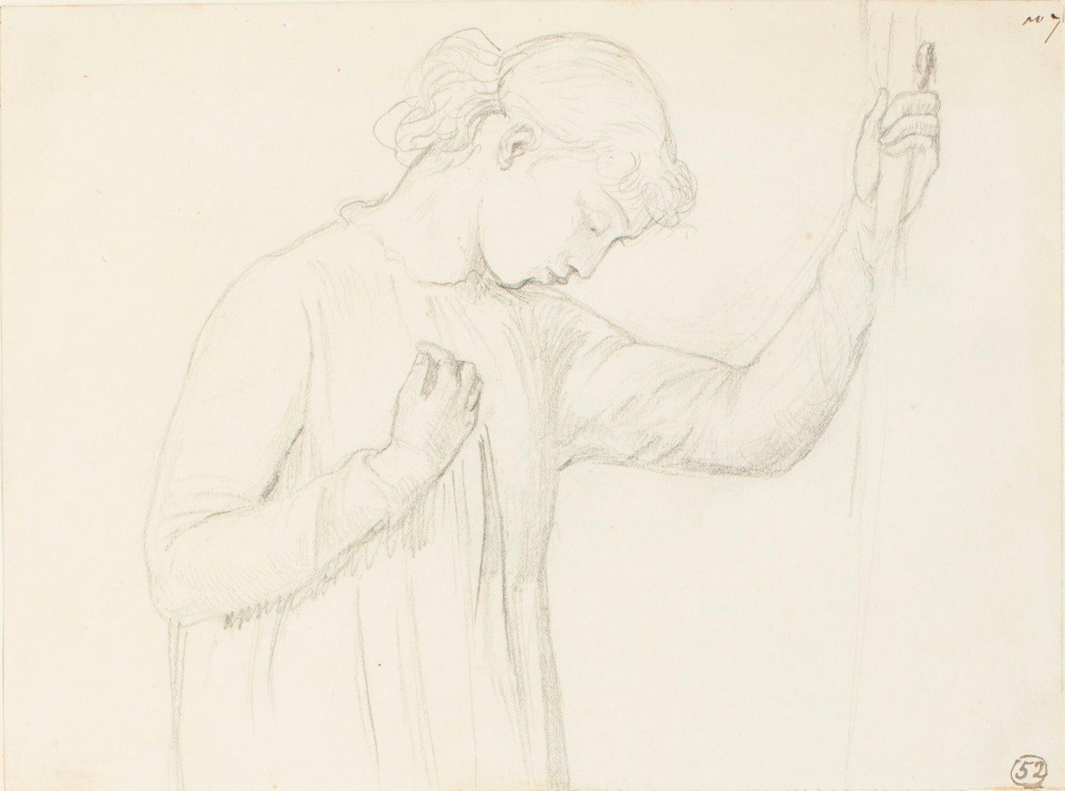 Henry Hugh Armstead RA, Half-length study of a female figure for a mosaic design for "St. Michael's Church, Torquay"