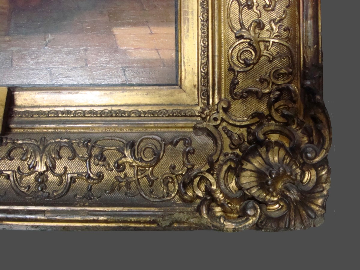 Unknown, Frame for Thomas Webster RA 'The Early Lesson'