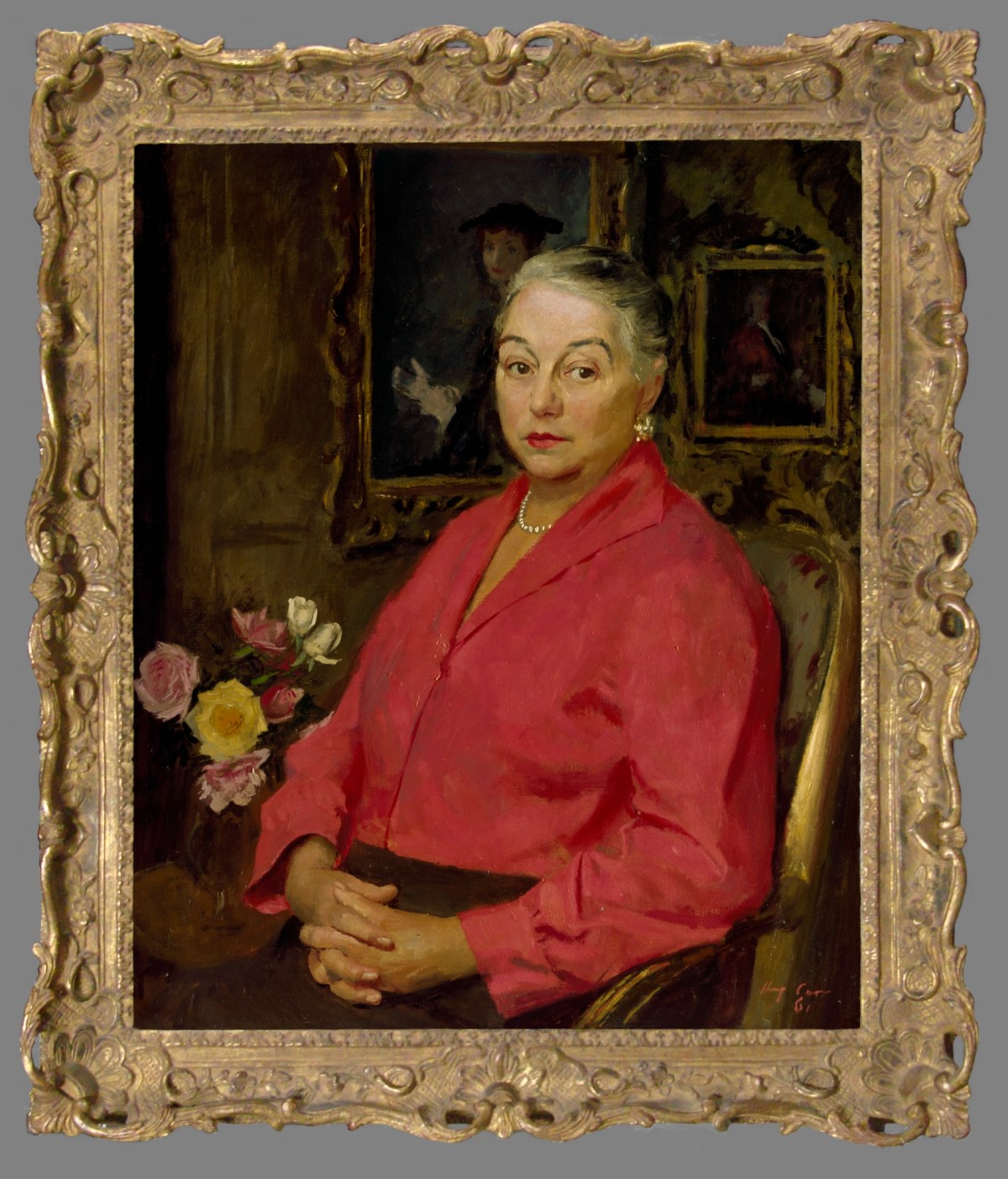 James Bourlet, Frame for Henry Carr RA 'Portrait of Mrs Henry Carr'