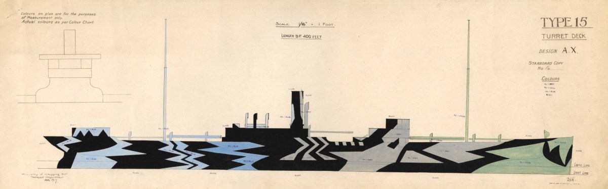 Unknown artist, 'Dazzle' design, Type 15, A.X.