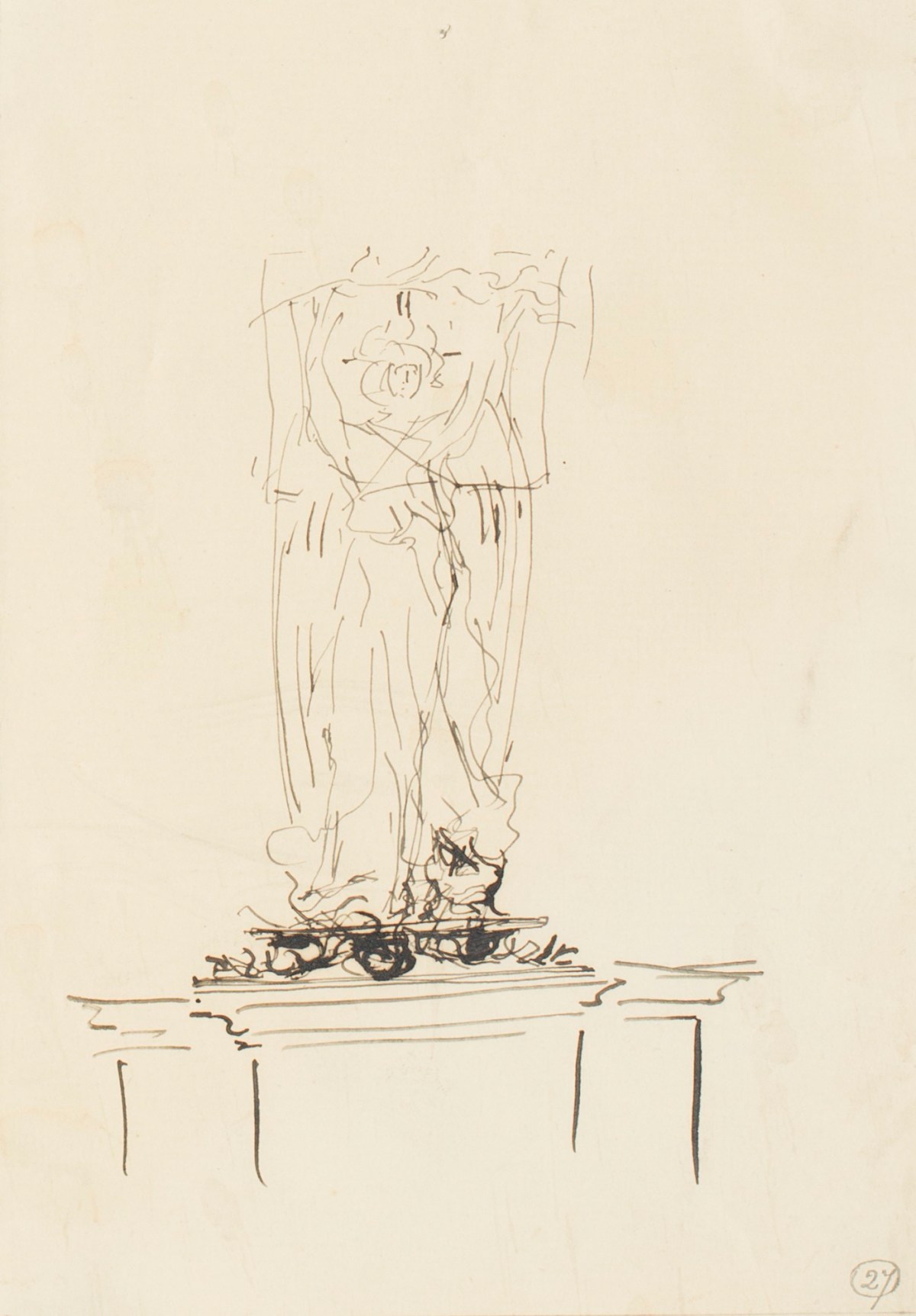 Henry Hugh Armstead RA, Sketch for a lectern design