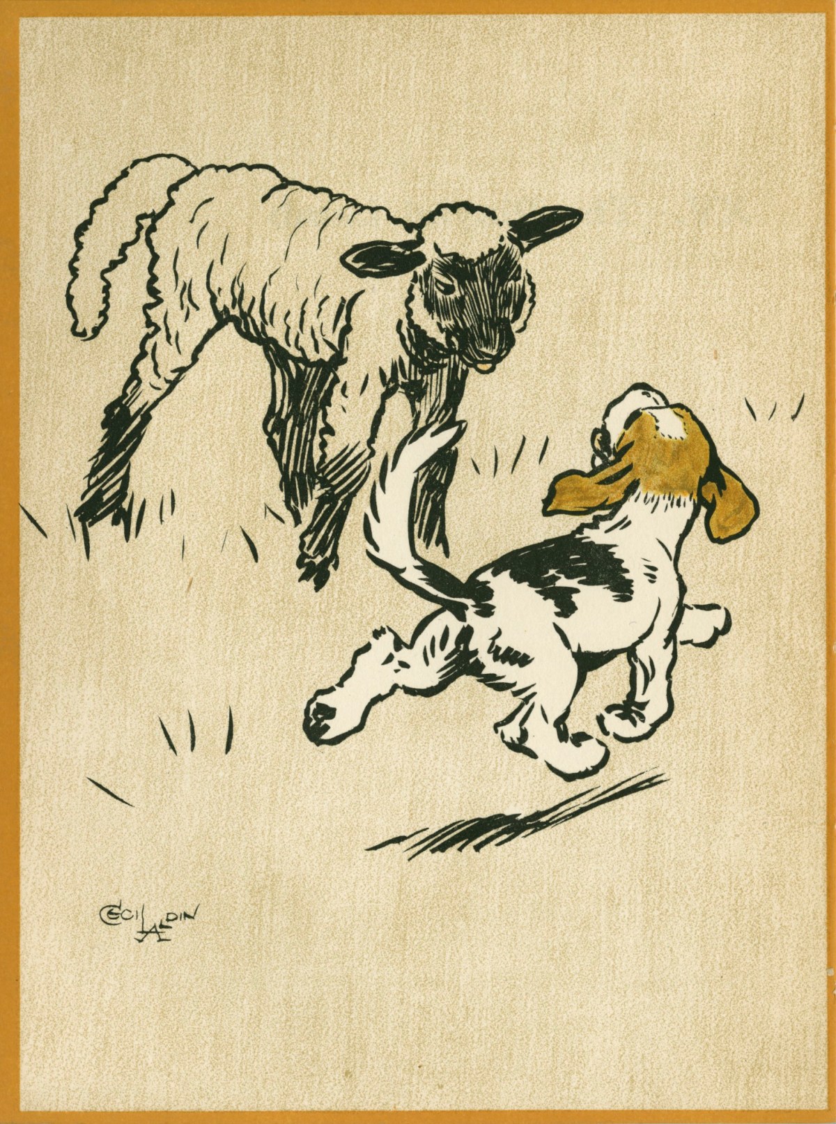 Cecil Aldin, The Playful Lamb
